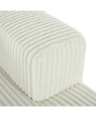 Corduroy Sofa Bed with Pillows