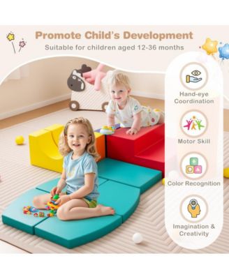 10 Piece Soft Foam Climbing Blocks Set