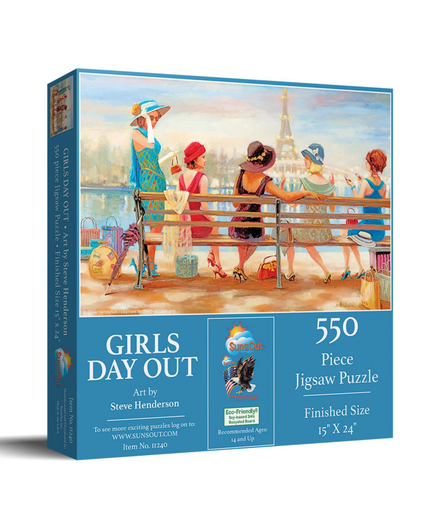 Детский пазл SunsOut Girls Day Out 550-Piece Interlocking Jigsaw Puzzle, Ages 15+ — фото 1