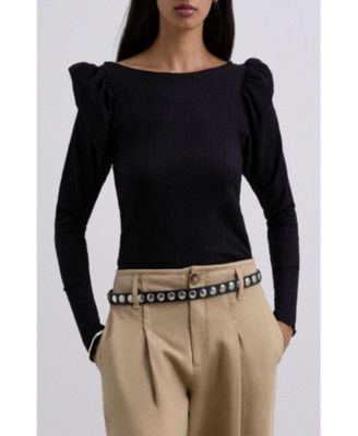 Women's Wrinkle Puff sleeve Tee