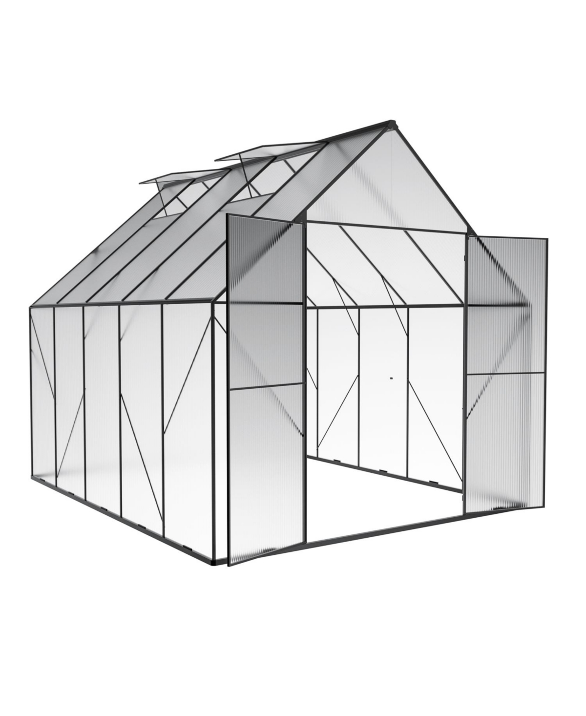 Streamdale Furniture 6x12 Walk-in Greenhouse with Adjustable Vent & Lockable Door