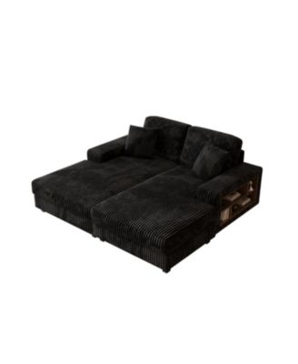 + 1 Pc. + Corduroy + Convertible + Sofa Bed