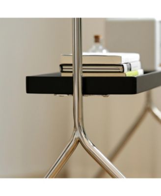 Antique Black Movable TV Stand