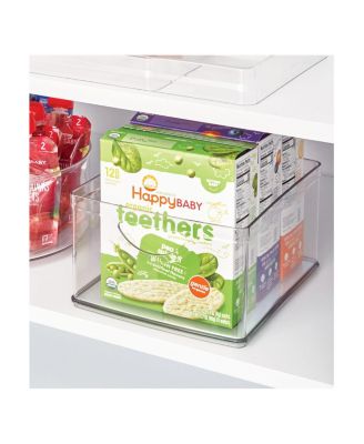 Set of 4 Stackable Pantry Storage Bin with Handles