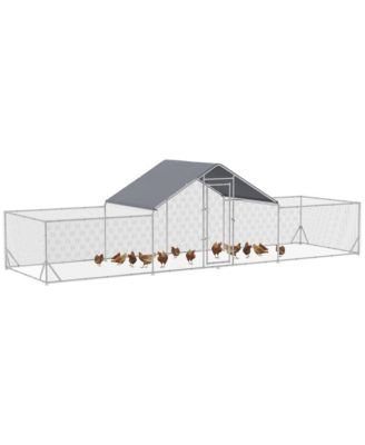 Chicken Run for 12-14 Chickens with Cover for Outdoor, Backyard
