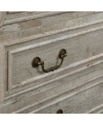 Farmhouse 5-Drawer Dresser, Rustic White