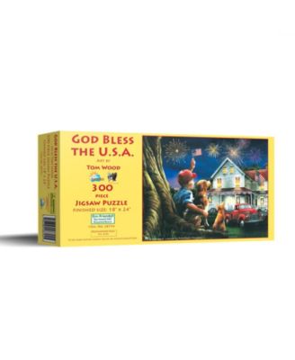 God Bless the USA 300 piece Jigsaw Puzzle for Adults Fourth of July