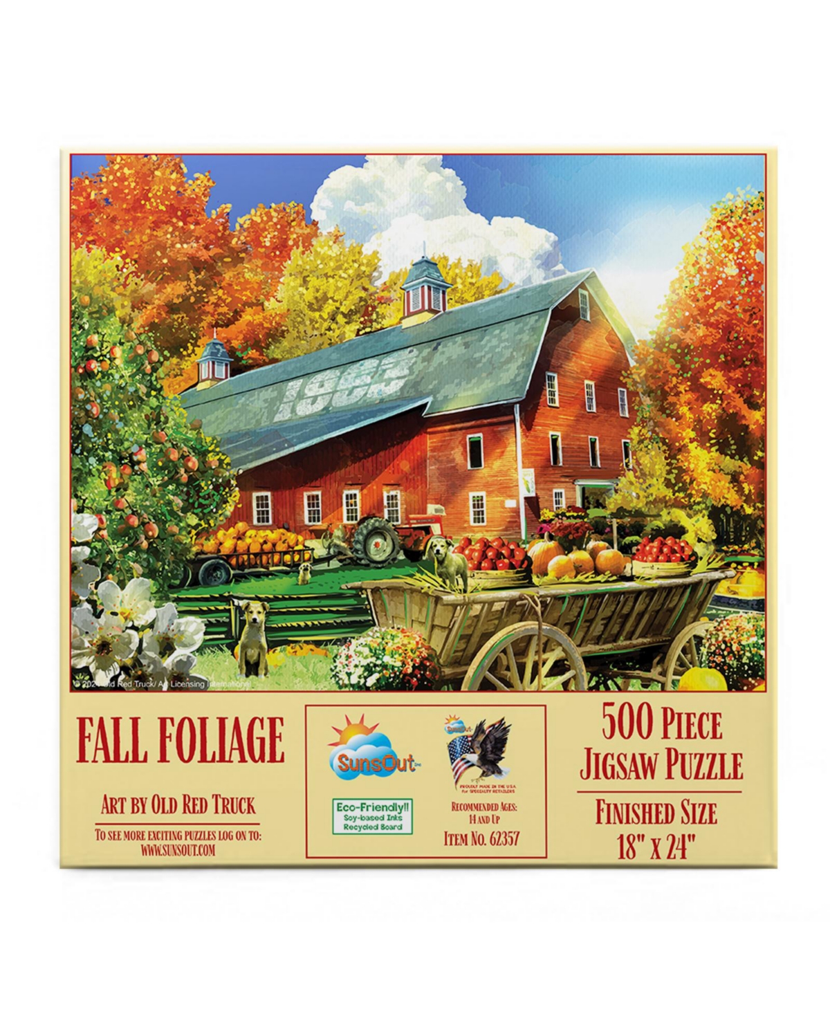 SunsOut Fall Foliage 500 piece Jigsaw Puzzle for Adults