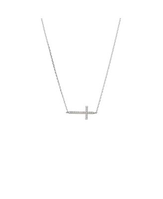 Plated Elowen Horizontal Cross Necklace Holiday Gift Guide