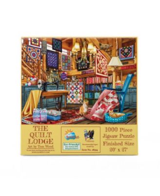 The Quilt Lodge 1000 piece Jigsaw Puzzle for Adults