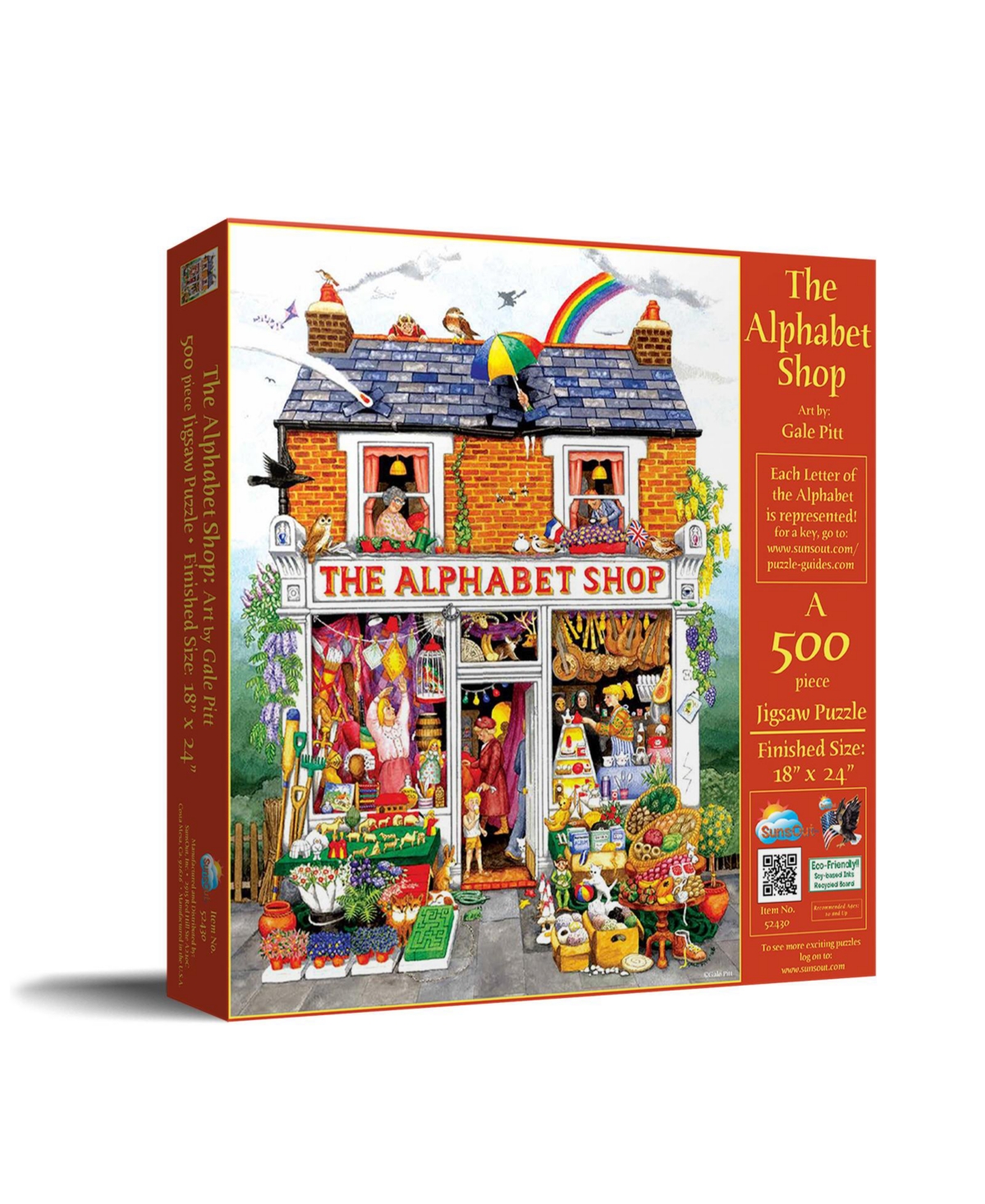 SunsOut The Alphabet Shop 500 piece Jigsaw Puzzle for Adults
