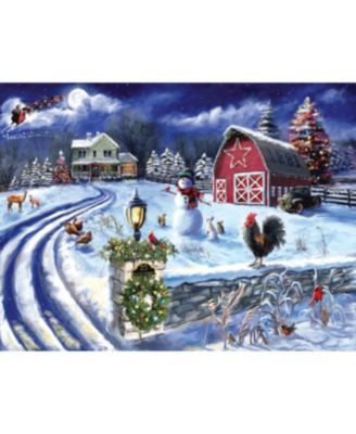 Holiday Farm Road 500 piece Jigsaw Puzzle for Adults Christmas