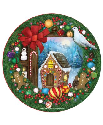 Sweet Holiday 500 piece Jigsaw Puzzle for Adults Round