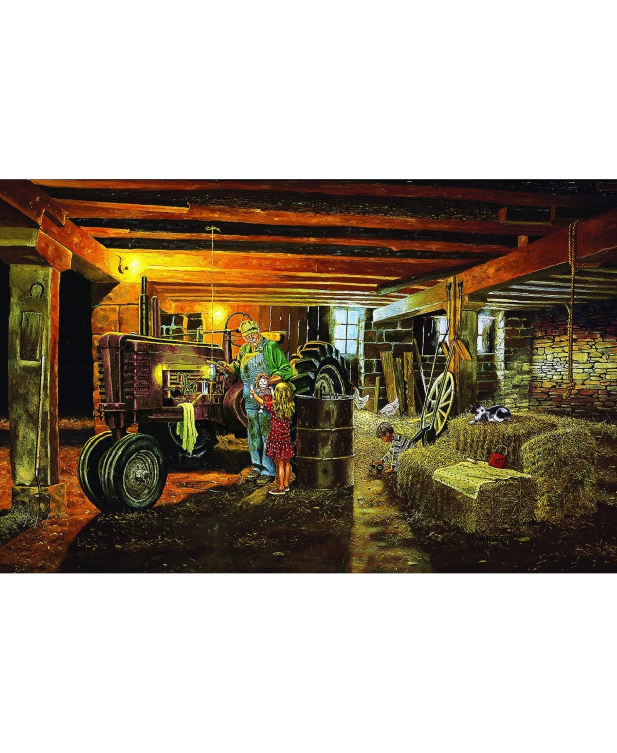 SunsOut Never too Busy 1000 piece Jigsaw Puzzle for Adults Large Pieces Fathers Day