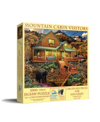 Mountain Cabin Visitors 1000 piece Jigsaw Puzzle for Adults Large Pieces