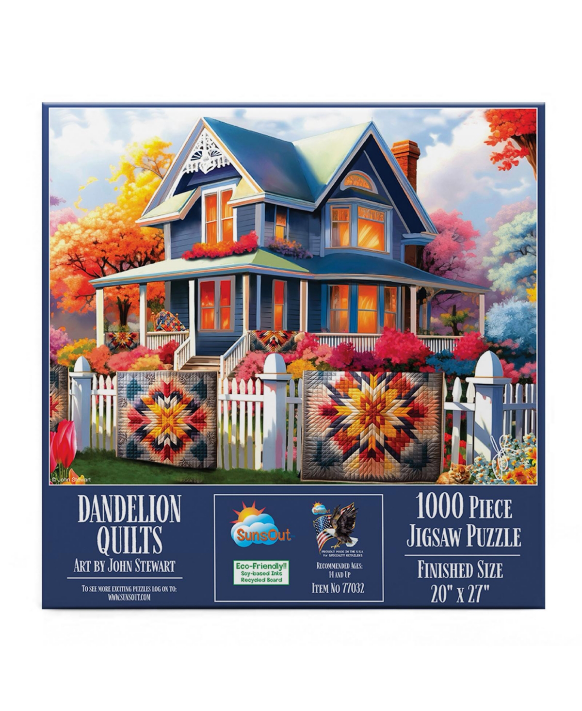 SunsOut Dandelion Quilts 1000 piece Jigsaw Puzzle for Adults