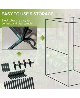 4' x 4' Walk-in Crop Cage, Plant Protectors with Door