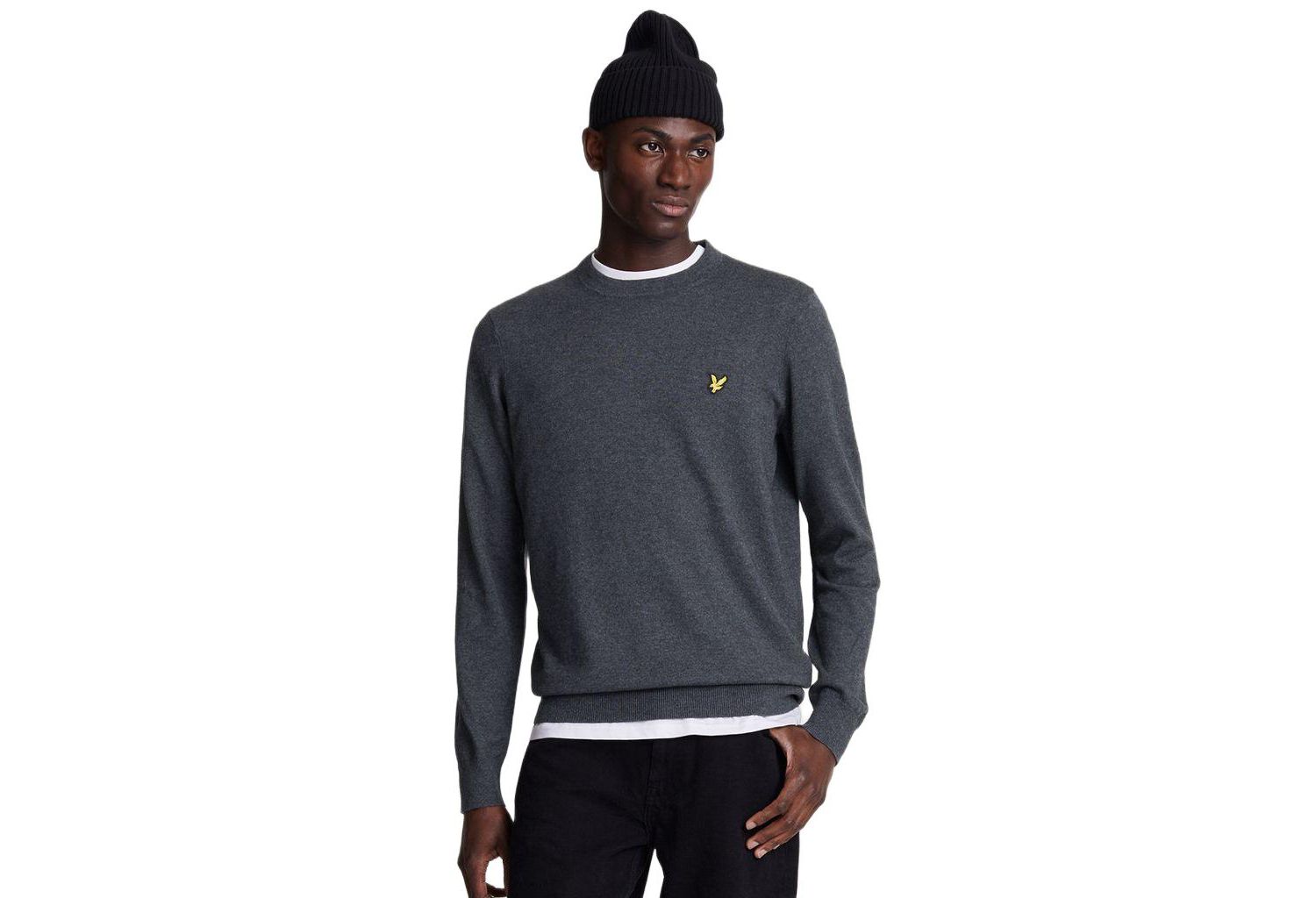 Men's Cotton Merino Crew Neck Sweater