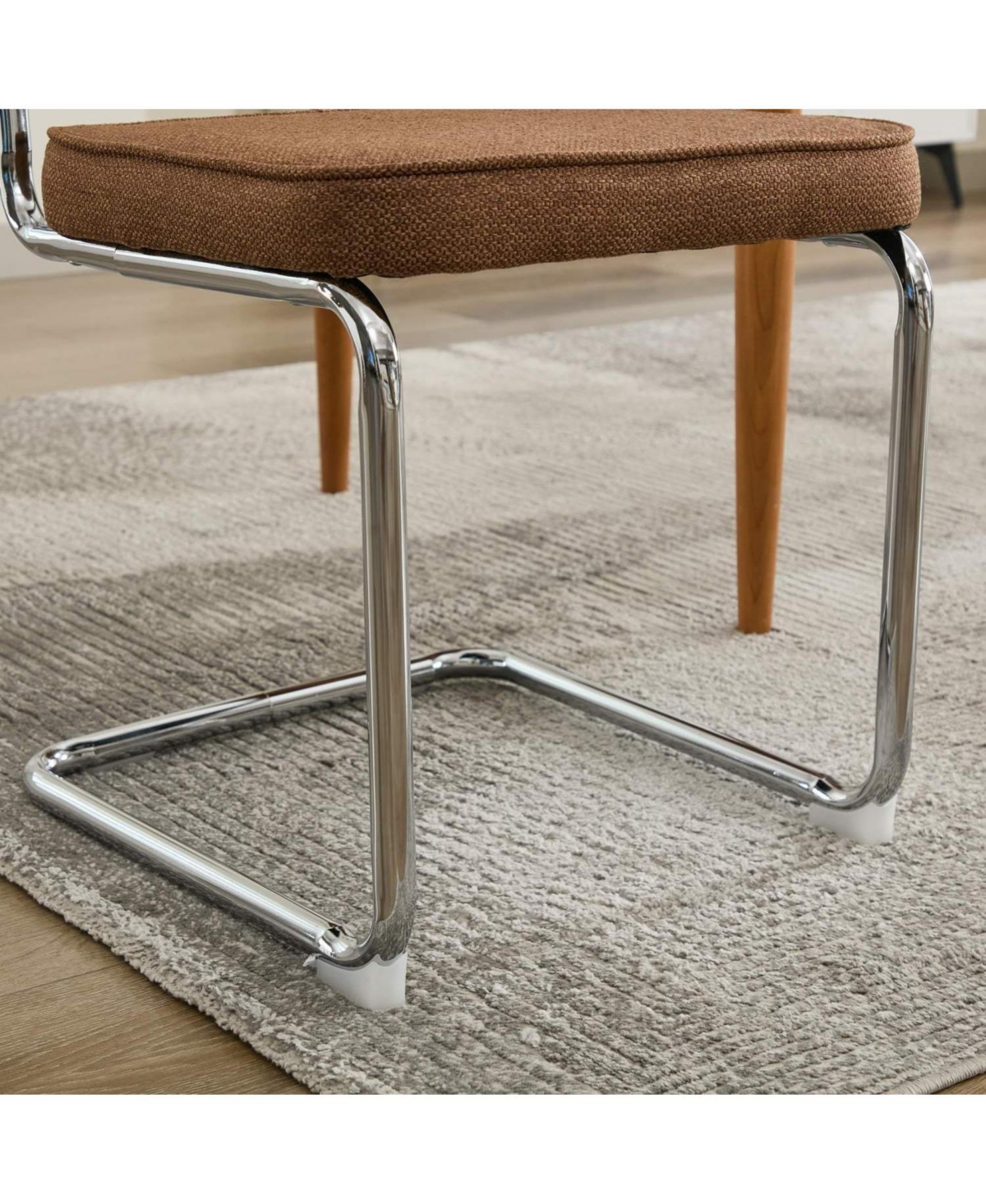 Streamdale Furniture Mid Century Modern Cane Back Dining Chairs - Set of 2, Coffee