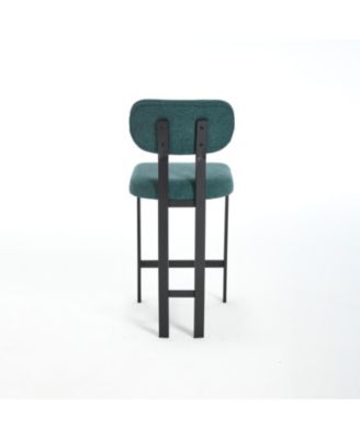 Upholstered Counter Height Bar Stools - Set of 2