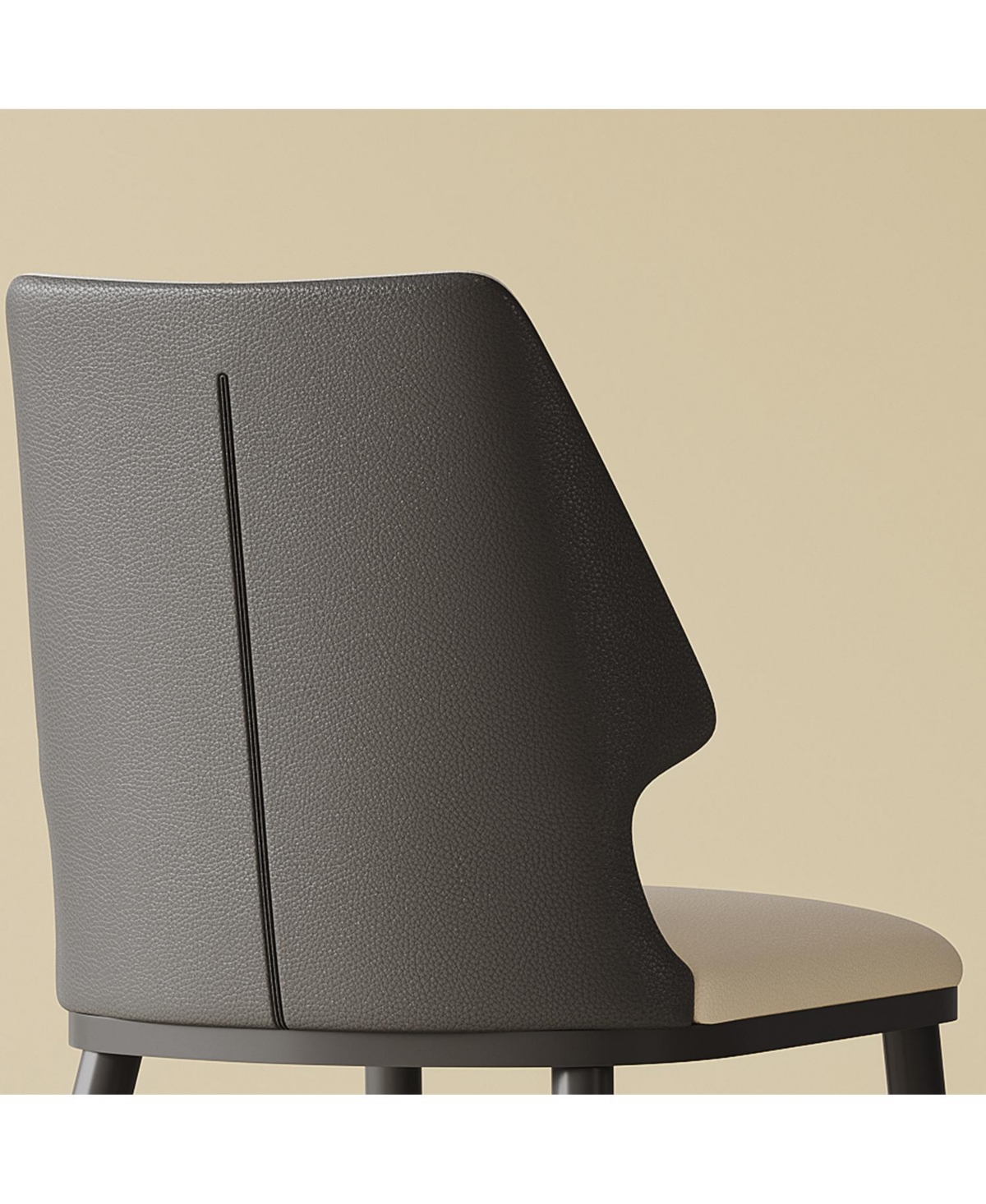 Streamdale Furniture Modern Gray & White Dining Chairs