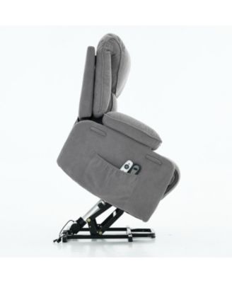 Remote-Controlled Heating and Massage Assistive Recliner for Seniors