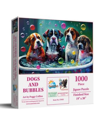 Dogs and Bubbles 1000-piece Jigsaw Puzzle for Adults