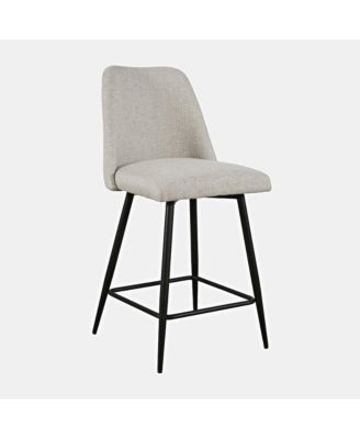Macey Contemporary Modern Upholstered Counter Barstool (Set of 2)