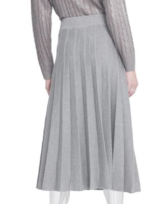 Women's Pleated Sweater Skirt