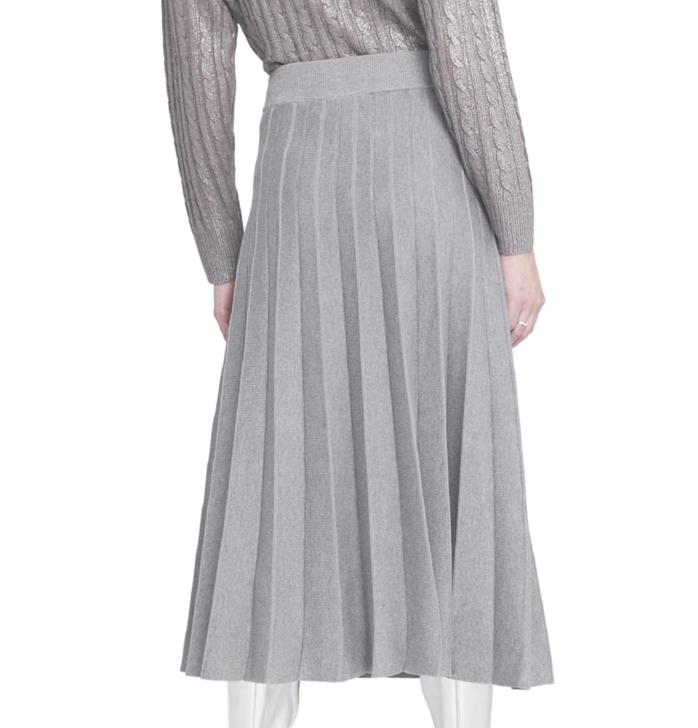 Женская юбка ELLE Collection Pleated Sweater Skirt — фото 2