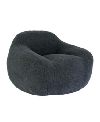 Comfy Bean Bag Chair with Armrest and Memory Foam Filler