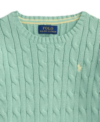 Boys' 2-7 Cable-Knit Cotton Sweater
