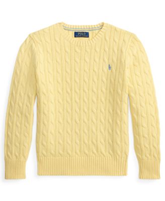Polo Ralph Lauren - Boys' 8-20 Cable-Knit Rib Cuff Sweater