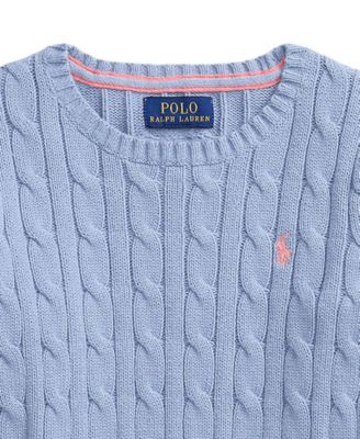 Boys' 2-7 Cable-Knit Cotton Sweater