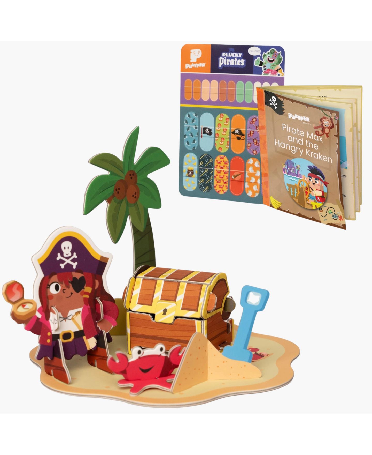 Детский игровой набор Playper Plucky Pirates Buildable 21-Piece Playset, Ages 3+ — фото 2