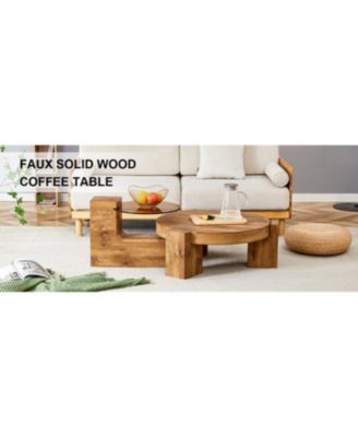 Streamdale Detachable Double-Decker Coffee Table with Flexible Design