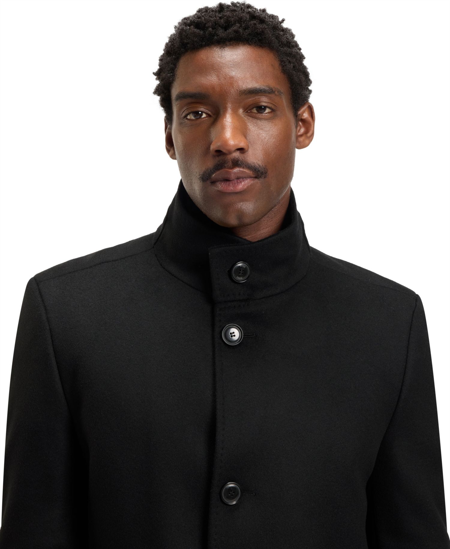 Men's Wool Cashmere Slim-Fit Coat