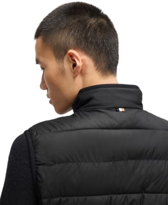 Men's Water-Repellent Tonal Logo Gilet