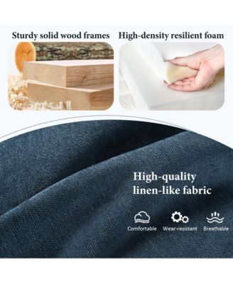  U-Shaped Modular Corner Sofa with Ottomans