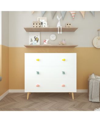 Streamdale Kids 3 Drawer Dresser, Nightstand