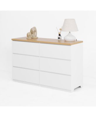 Streamdale 6-Drawer Wood Storage Cabinet Organizer for Bedroom, Entryway, Hallway