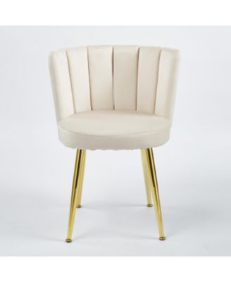 Mid-Century Dining Set with Glass Table Top (5 Pieces