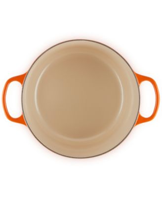 Signature Enameled Cast Iron 6.5-Quart Deep Round Dutch Oven