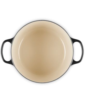 Signature Enameled Cast Iron 6.5 Quart Deep Round Dutch Oven