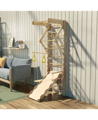 Toddler Climbing Toys Indoor Kids Pikler Triangle Set Foldable Indoor Ladder Climbing Gym Climber