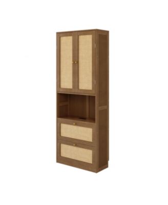 Bookshelf with USB 3 Drawers & 2 Doors