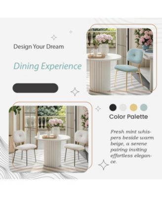 Bamboo & Turquoise Dining Set