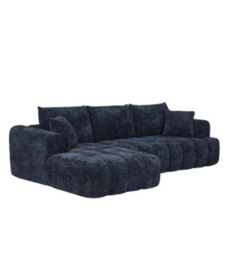Streamdale Chenille L-Shape Sectional Sofa Sleeper Couch