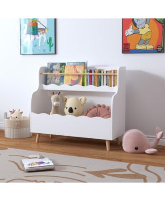 Streamdale Kids Bookcaes, Children Book Organizer, toy Storage Cabinet Organizer, White