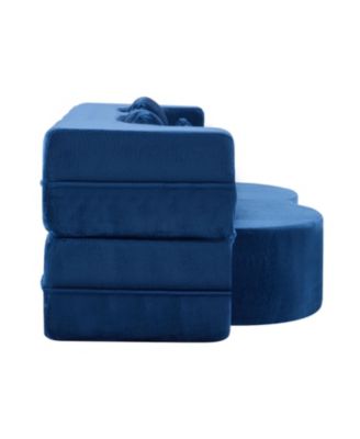 Queen Chenille Foldable Sofa Bed - Convertible Futon Couch